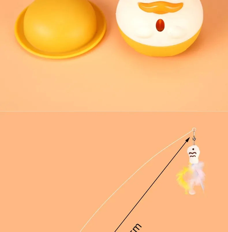 Cute Duckling Cat Teaser Stick