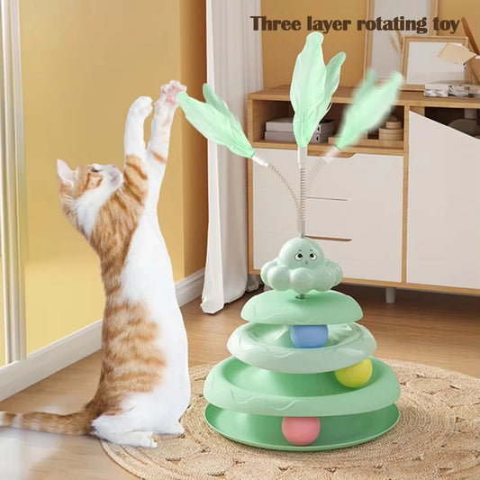 Cat Turntable Toy for Exercise & Boredom Relief