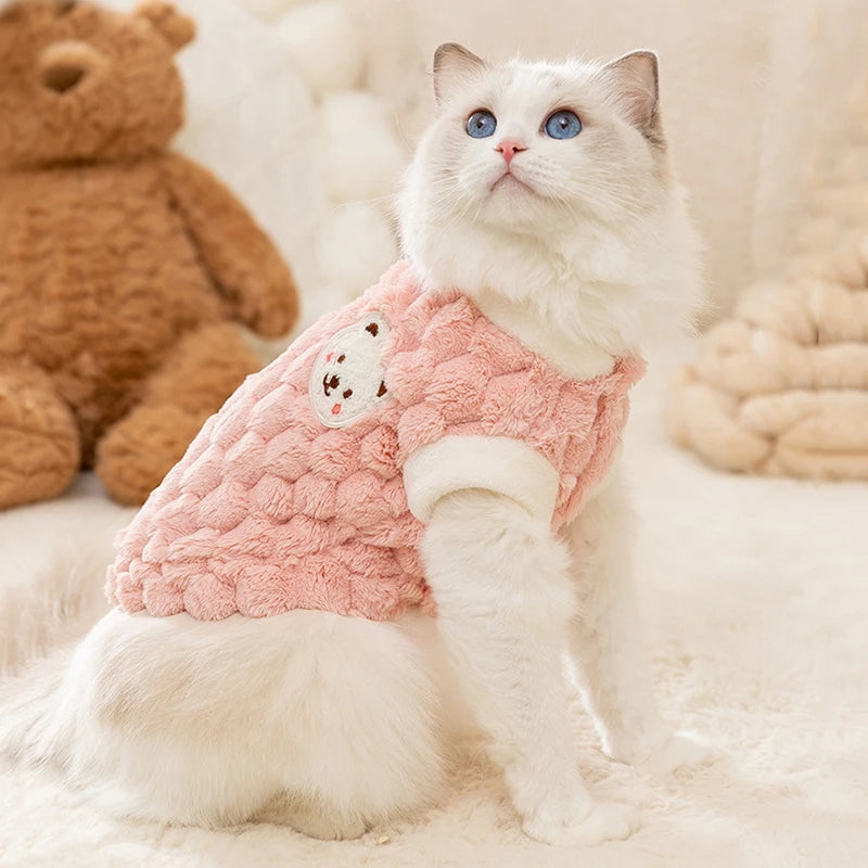 Cozy Winter Fleece Vest for Cats