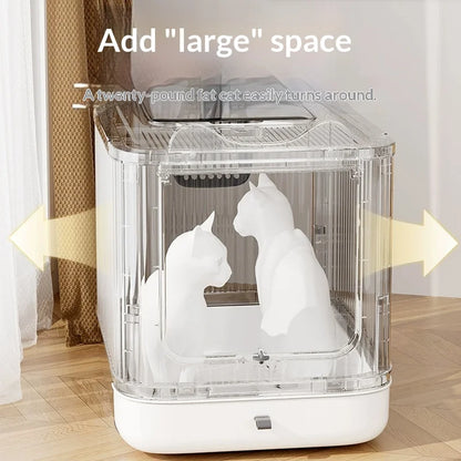 Petzrella Extra Large UV Self-Cleaning Enclosed Cat Litter Box
