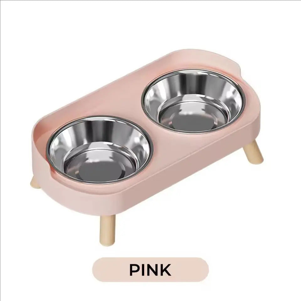 2-in-1 Stainless Steel Pet Dining Station
