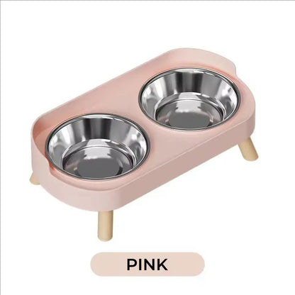 2-in-1 Stainless Steel Pet Dining Station