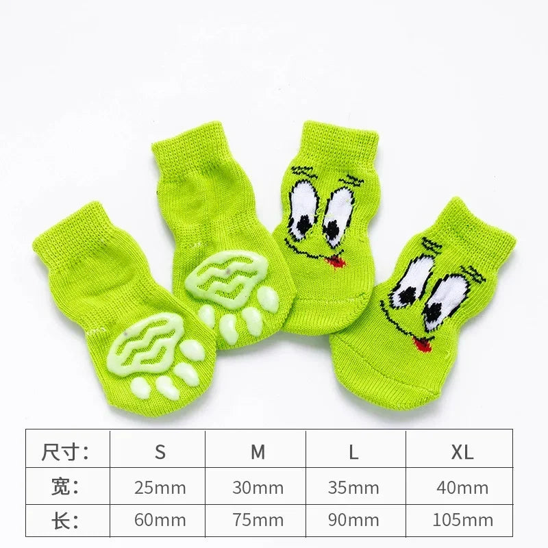 Cartoon Knitted Winter Pet Socks