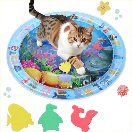 Petzrella Interaktive Wassersensorik-Spielmatte für Hauskatzen
