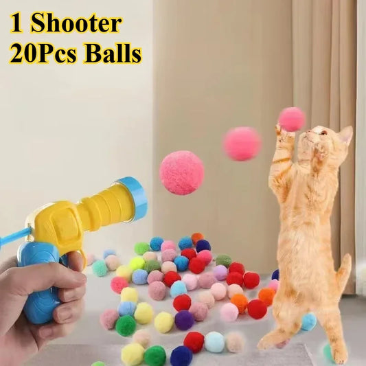 Toy Ball Shooter with Soft Round Balls