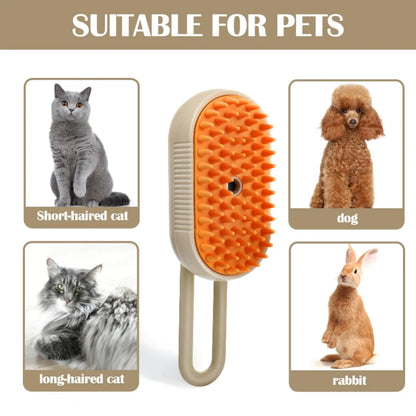 3-in-1 Steam Cat Grooming Brush