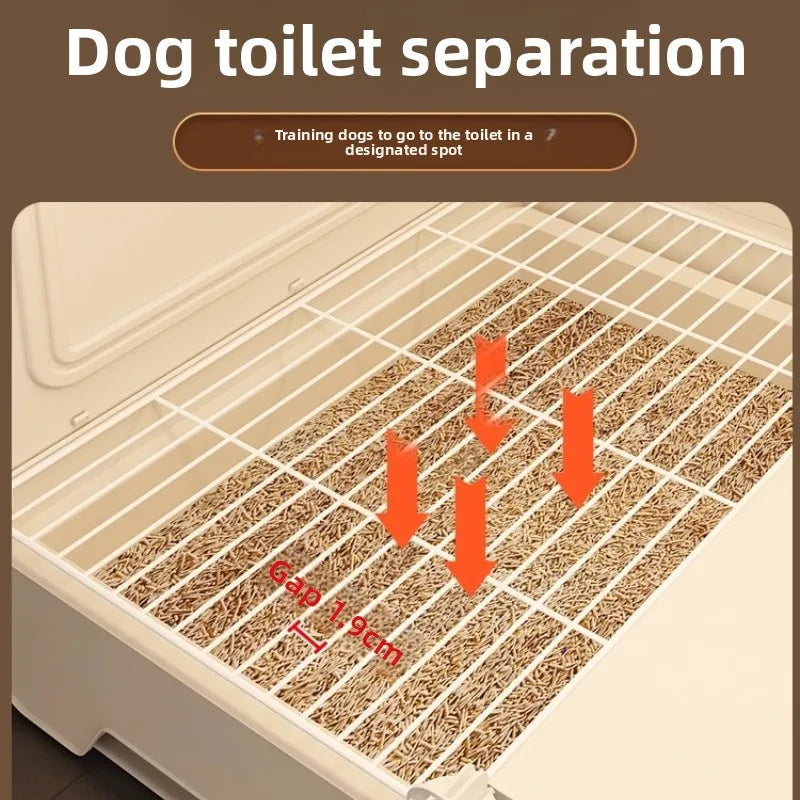 Pet Villa Cage with Toilet & Storage