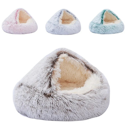 Petzrella Deep Sleep Fluffy Cave Bed. Der ultimative gemütliche Rückzugsort für ängstliche Haustiere.