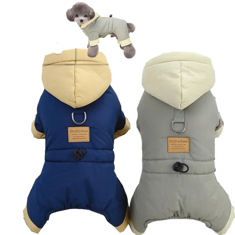 Petzrella Wasserdichter Winter-Hundoverall – Warmer Fleece-Jumpsuit