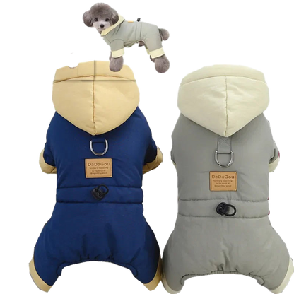 Petzrella Wasserdichter Winter-Hundoverall – Warmer Fleece-Jumpsuit