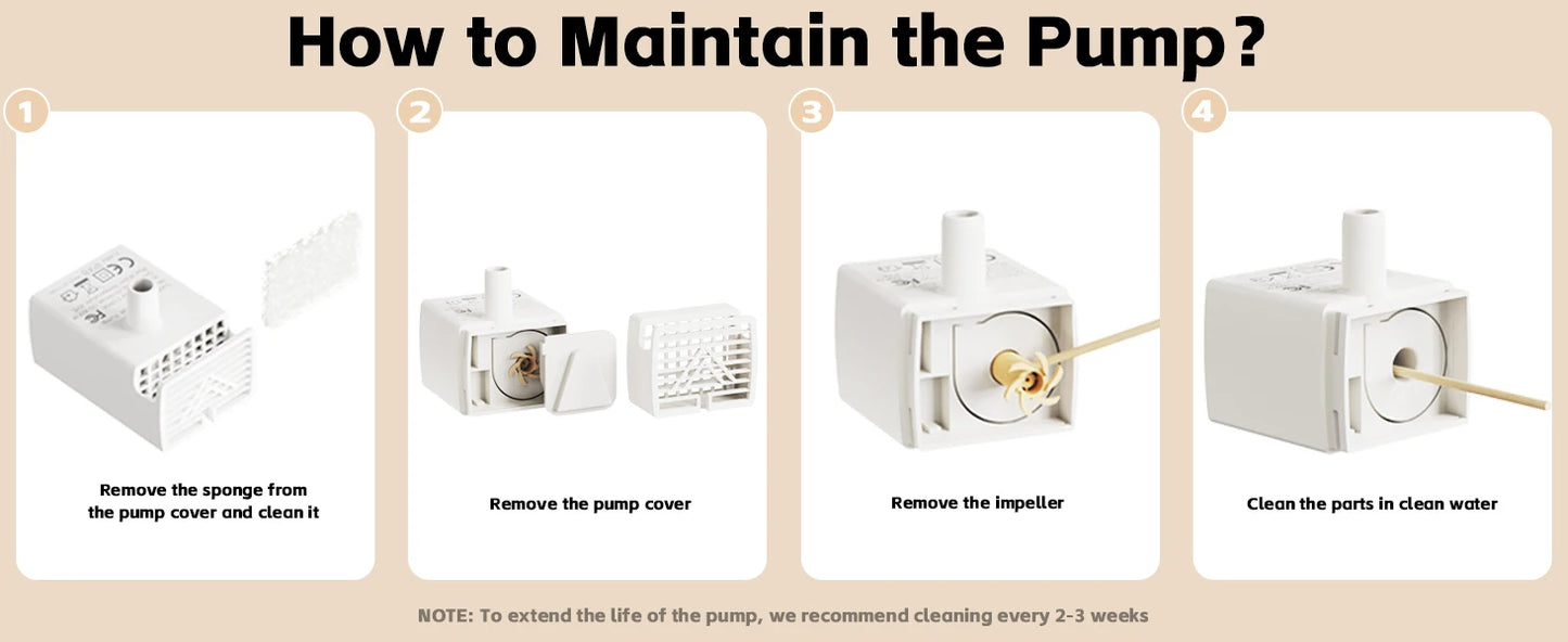 Stainless Steel Water Fountain for Cats & Dogs