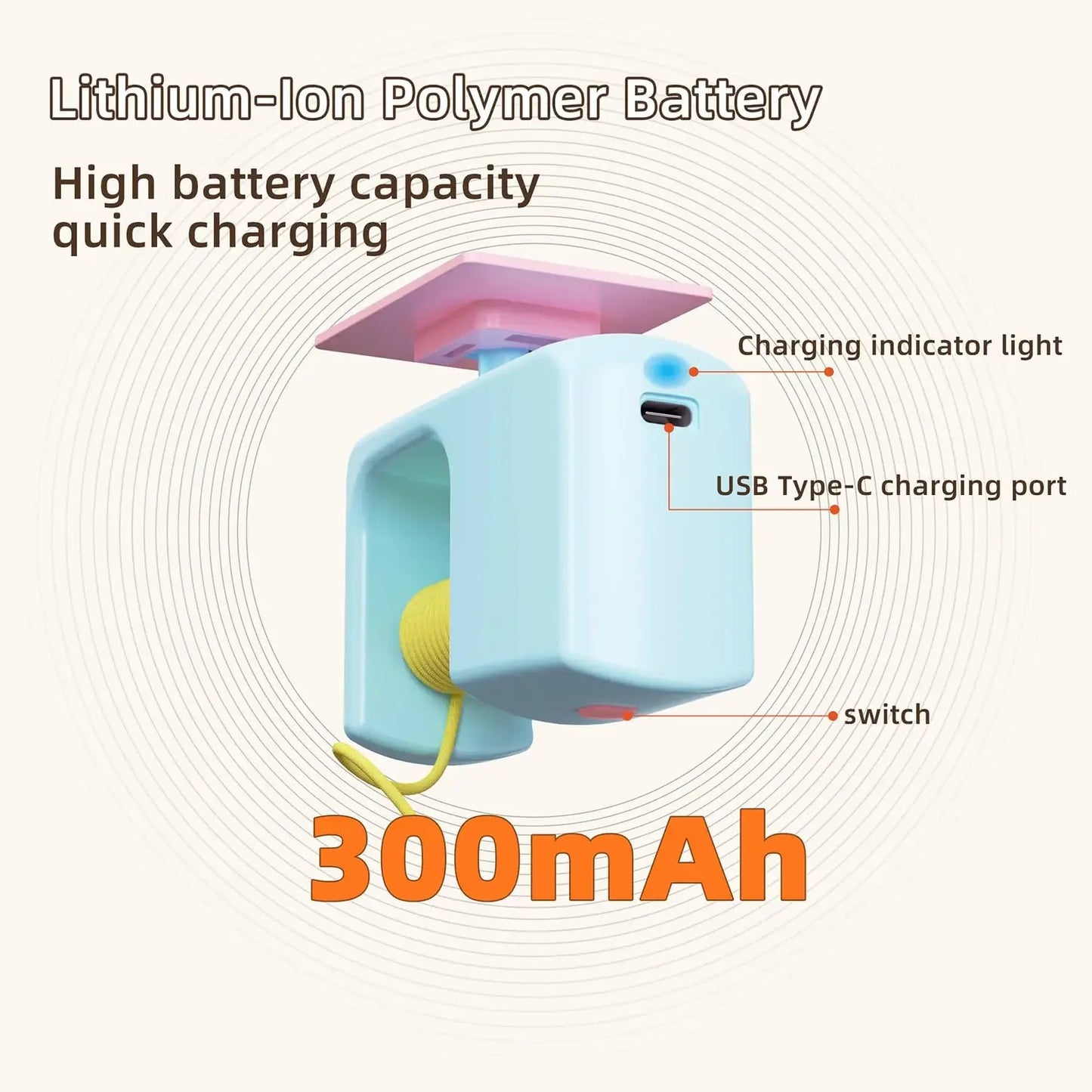 Electric Hanging Cat Teaser Toy with Feather Caterpillar