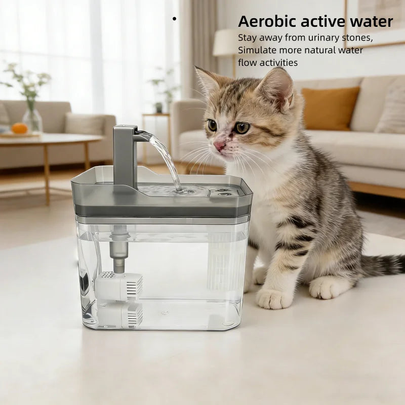 Quiet Automatic Water Fountain for Cats