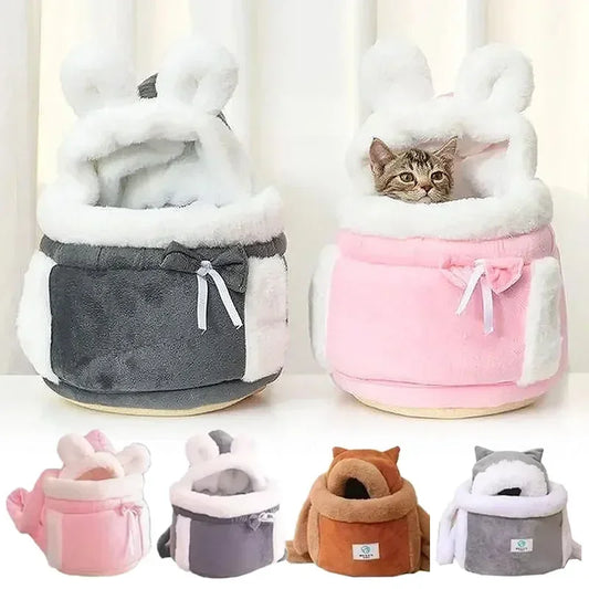 Warm Cat Carrier Backpack for Small Pets