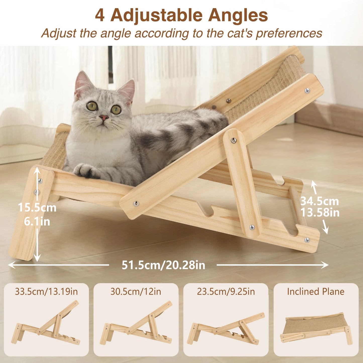 Adjustable Cat Scratching Chair