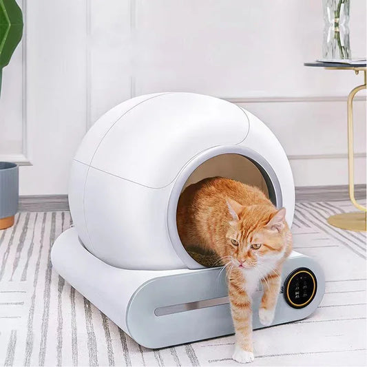 Petzrella 65L smarte, selbstreinigende Katzentoilette mit App-Steuerung und Ionen-Desodorierer