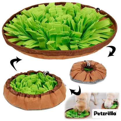Petzrella Dog Snuffle Mat – Foraging Bowl for Slow Feeding