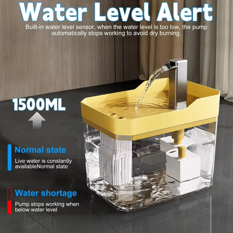 Quiet Automatic Water Fountain for Cats