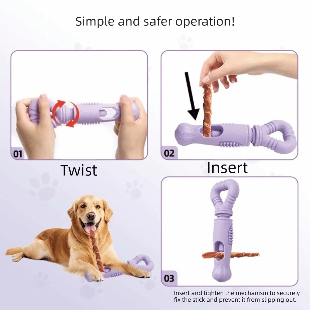 Petzrella Rotating Dog Chew Stick – Safe, Durable & Easy to Clean