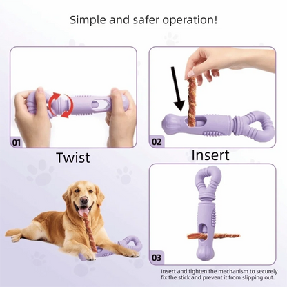 Petzrella Rotating Dog Chew Stick – Safe, Durable & Easy to Clean