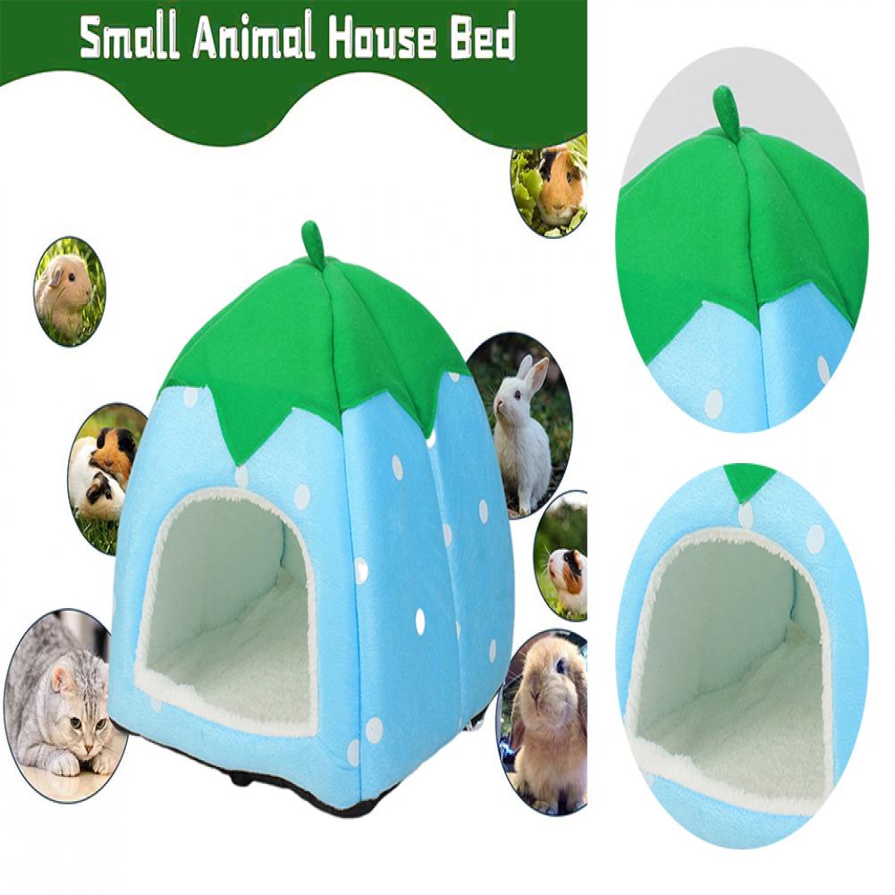 Strawberry-Shaped Cozy Cat Bed House