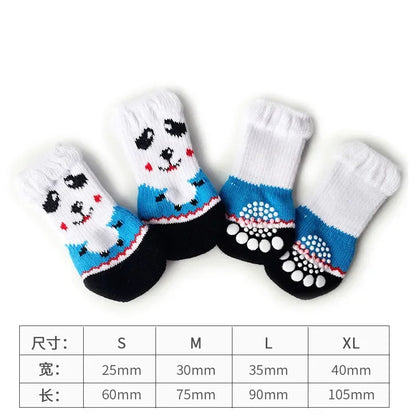 Petzrella Cartoon-Strick-Wintersocken für Haustiere