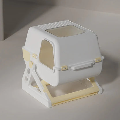 Petzrella Halbautomatische klappbare Katzentoilette