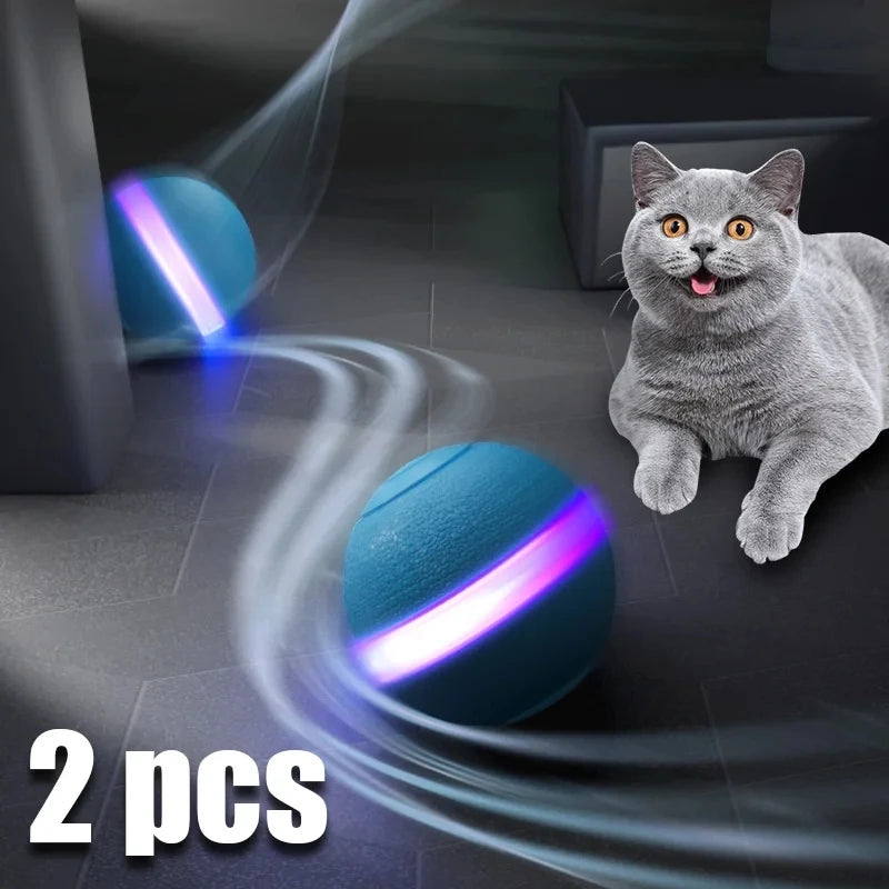 Intelligent Rechargeable Cat Toy Ball with Dual Play Modes