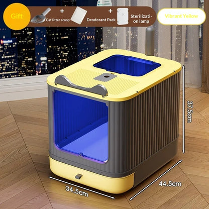 Petzrella Extra Large UV Self-Cleaning Enclosed Cat Litter Box