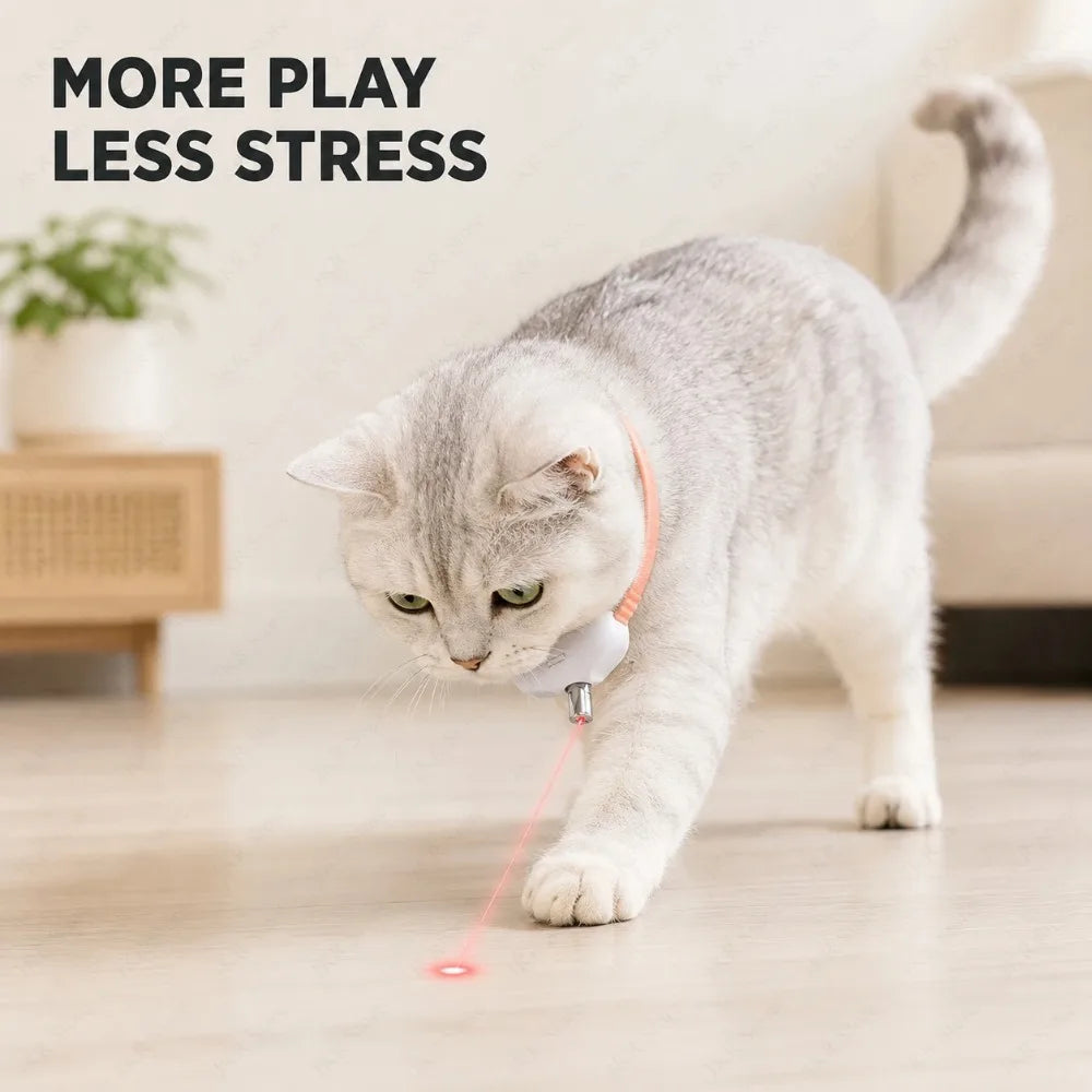 Cat Laser Collar Toy – Interactive Anti-Boredom Laser for Cats