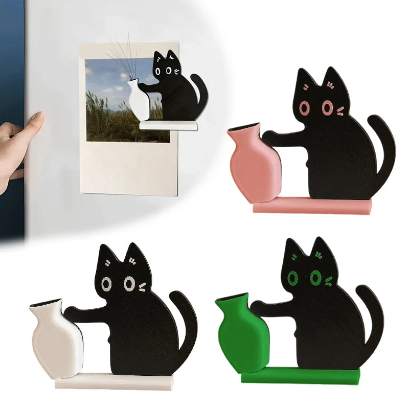 Cartoon Cat Acrylic Vase