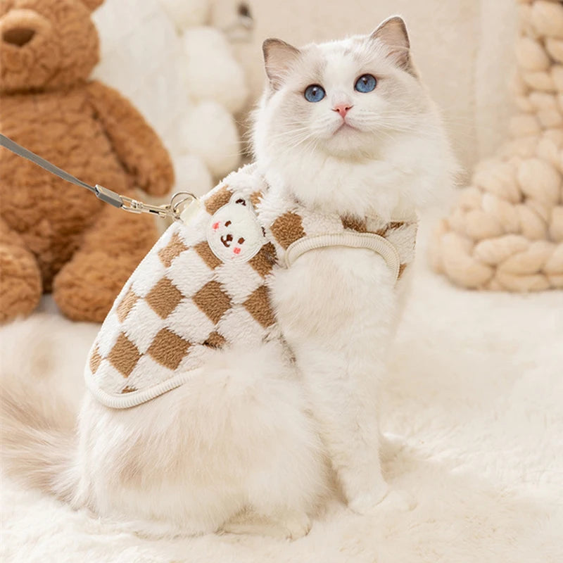 Cozy Winter Fleece Vest for Cats