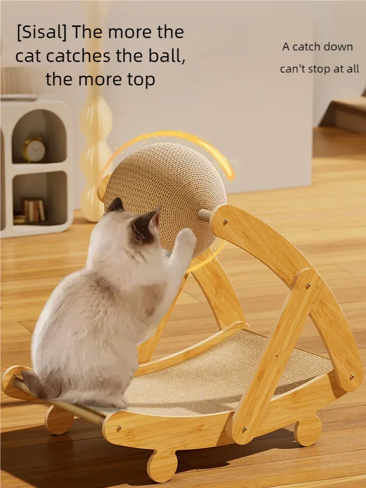 2-in-1 Sisal Cat Scratcher Lounge