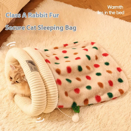 Plush Secure Cat Sleeping Bag