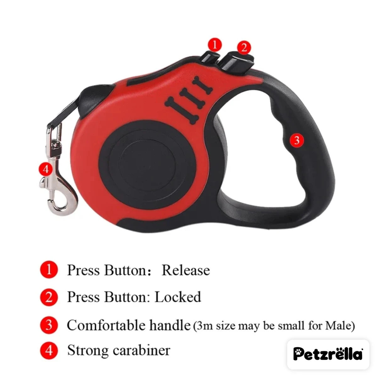 Petzrella Retractable Dog Leash