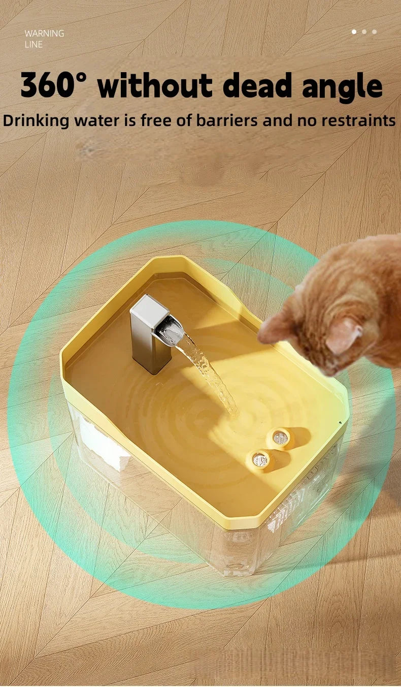 Quiet Automatic Water Fountain for Cats