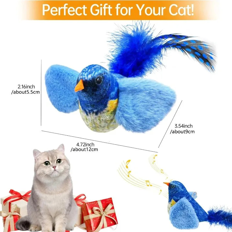 Chirping Bird Cat Toy for Interactive Play