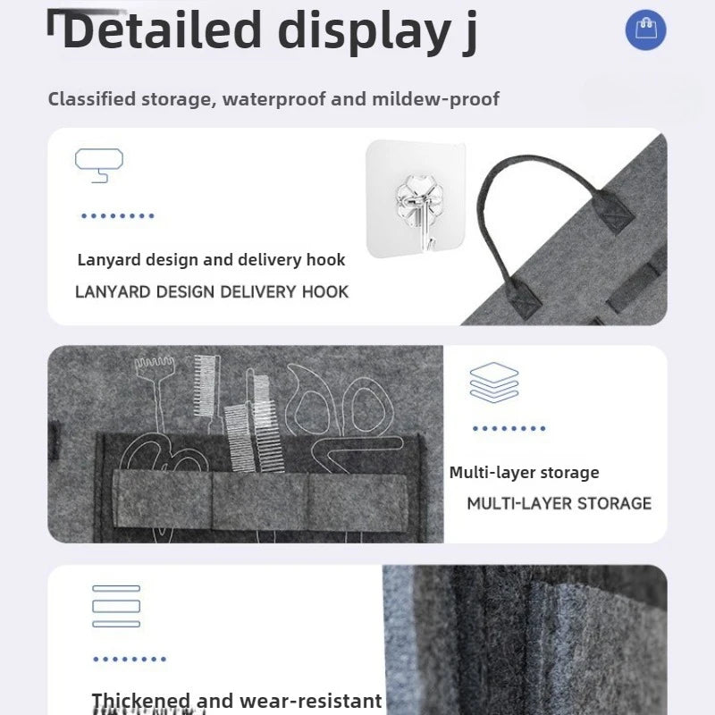 Wall-Mounted Cat Toy Storage Organizer