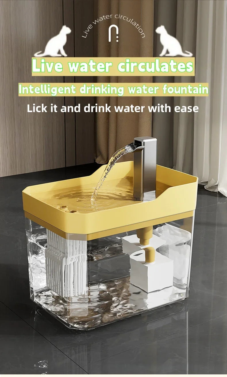 Quiet Automatic Water Fountain for Cats