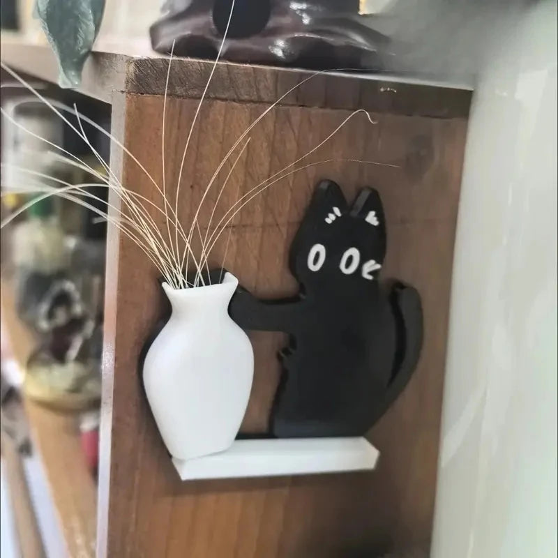 Cartoon Cat Acrylic Vase