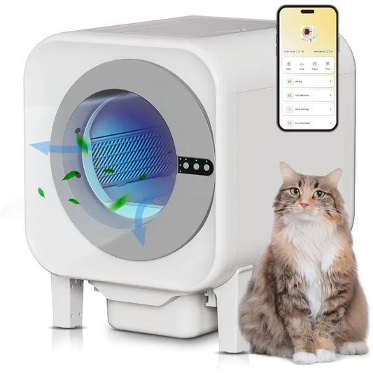 Petzrella Automatic Self-Cleaning Cat Litter Box with App Control