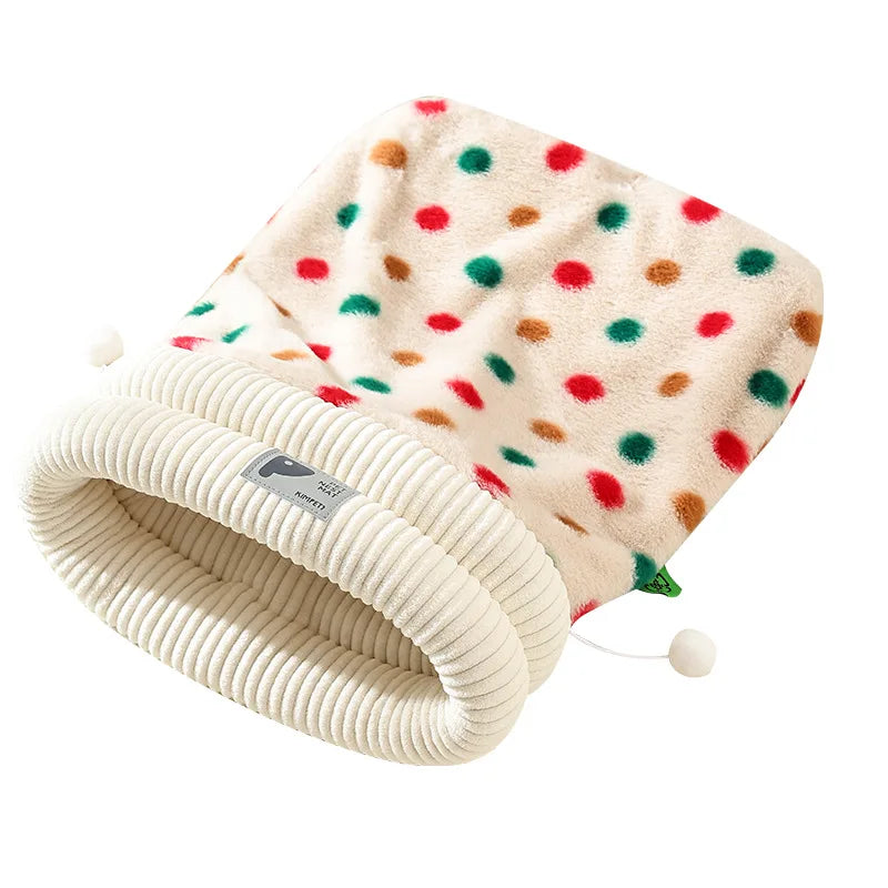 Plush Secure Cat Sleeping Bag