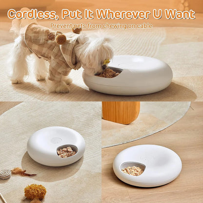 Petzrella USB Rechargeable Automatic Wet Food Pet Feeder with Timer