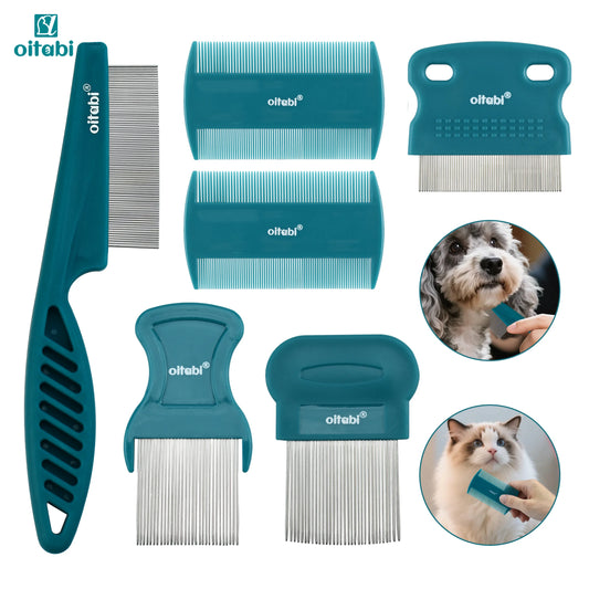 Pet Grooming Comb Set for Cats and Dogs