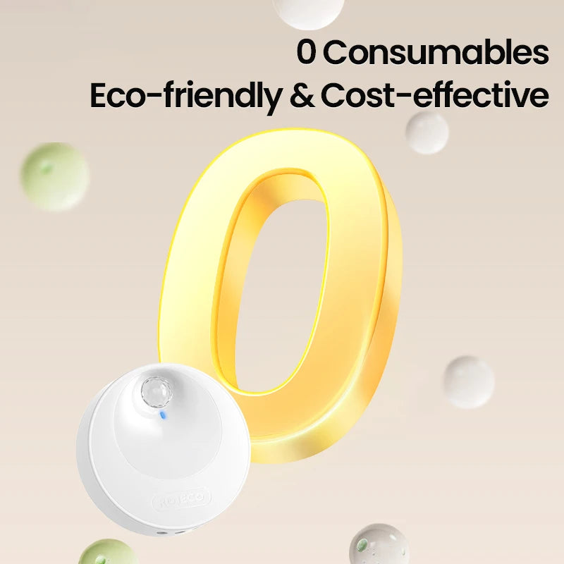 ROJECO Smart Cat Litter Deodoriser 4000mAh Cat Odor Purifier