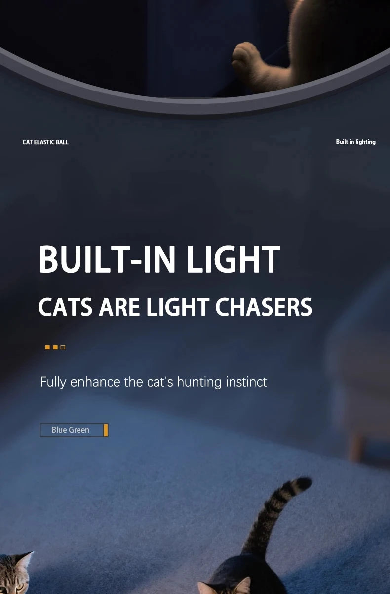Intelligent Rechargeable Cat Toy Ball with Dual Play Modes