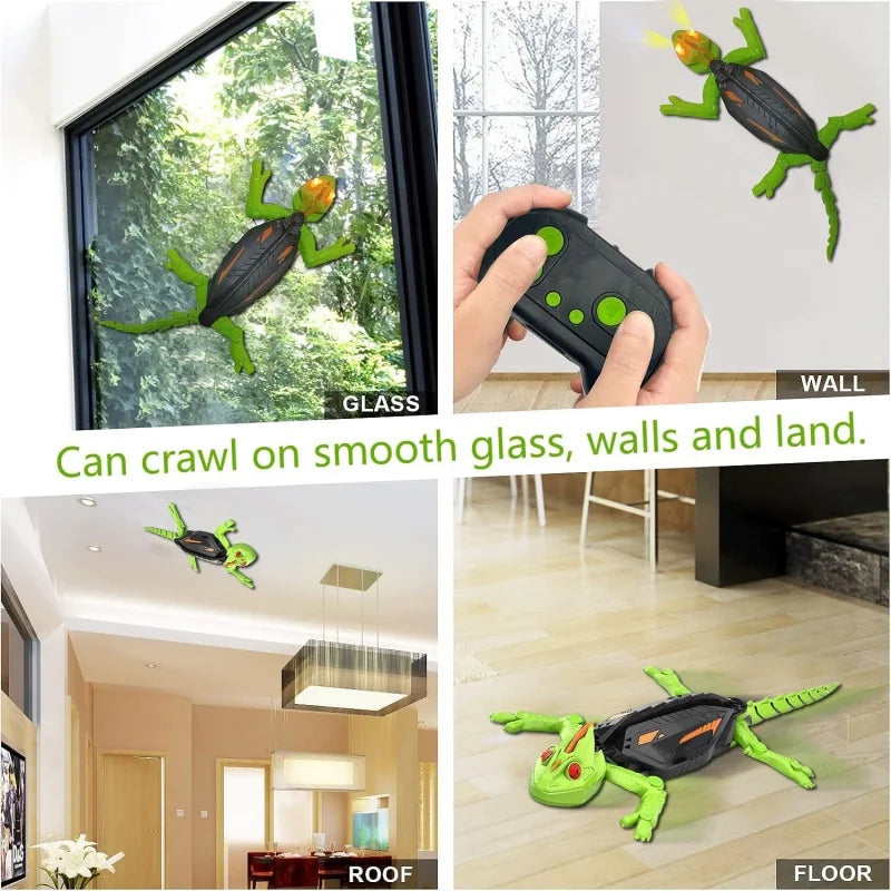 Petzrella RC Gecko Wandkletterspielzeug mit LED-Augen