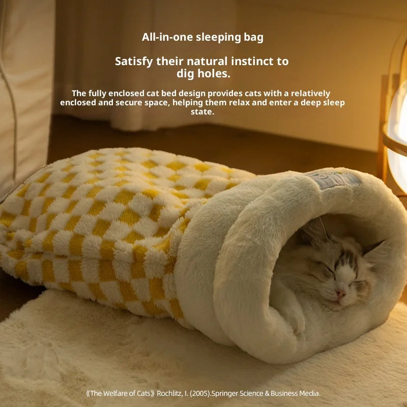 Cloud Plush Cat Bed – Deep Comfort & Warmth