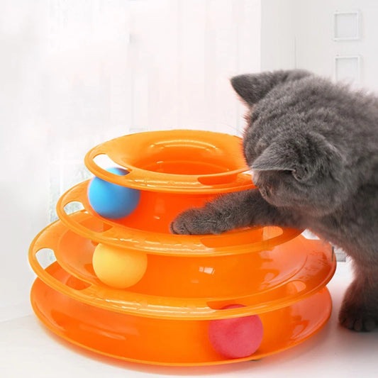 Interactive Cat Toy with 3–4 Levels