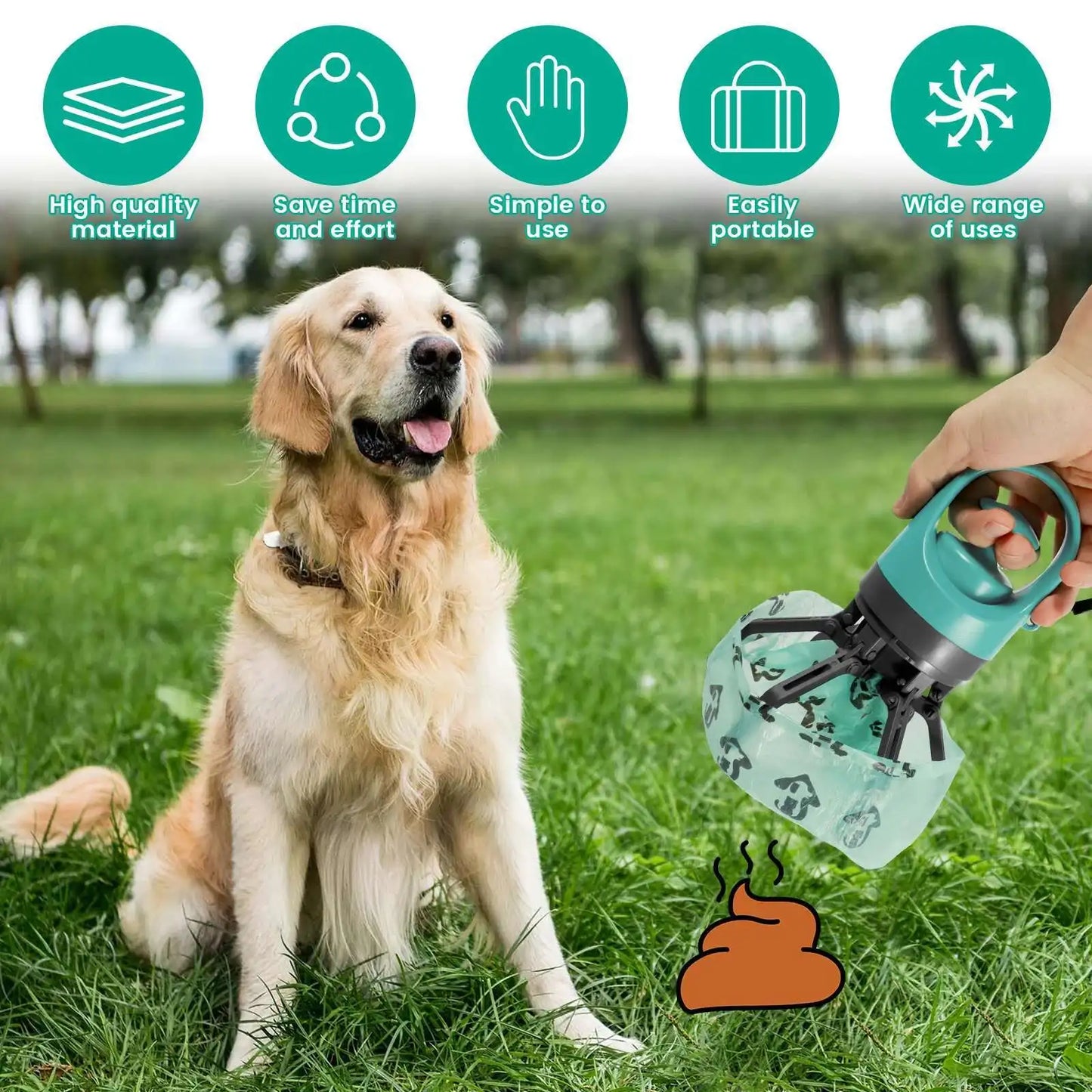 Portable Dog Pooper handle